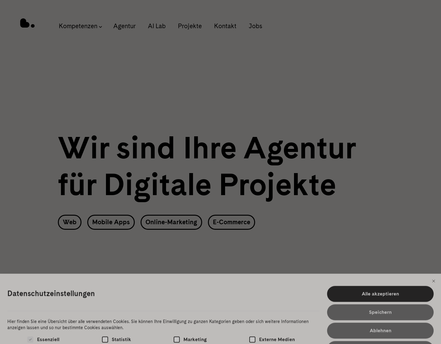 Aktuelle Website-Vorschau von Buzzwoo