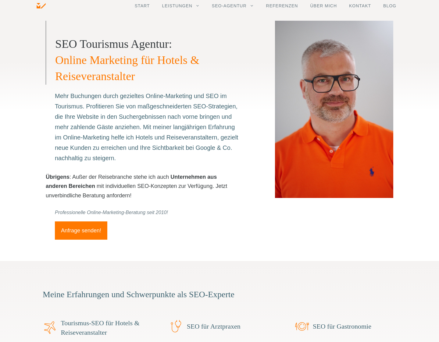 Aktuelle Website-Vorschau von Mario Vogelsteller