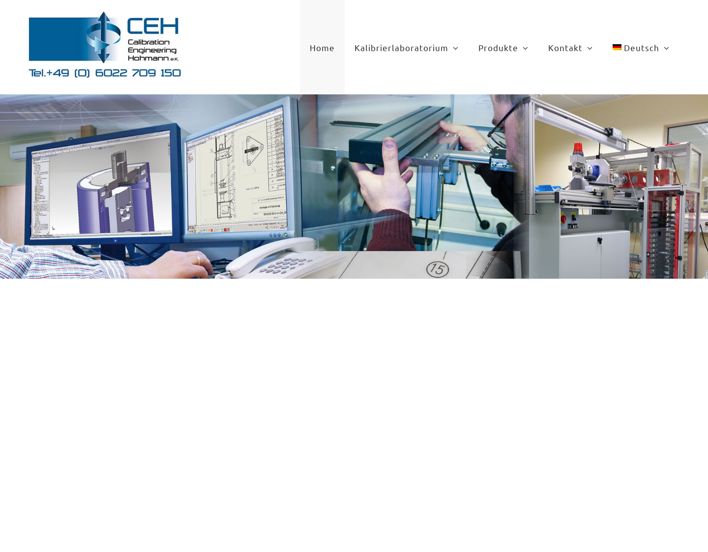 Aktuelle Website-Vorschau von CEH Calibration Engineering Hohmann e.K.