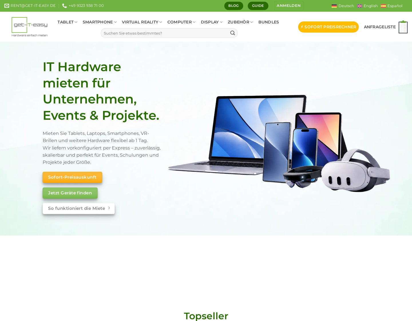 Aktuelle Website-Vorschau von get-IT-easy e.K.