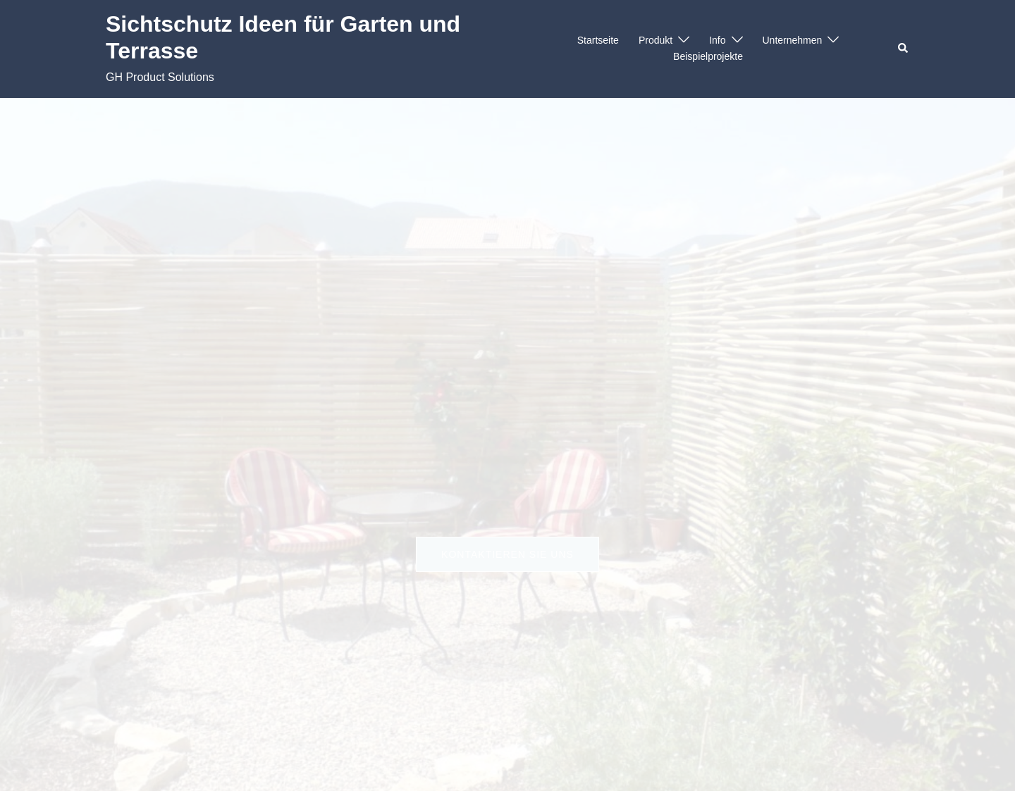 Aktuelle Website-Vorschau von Sichtschutz aus Bambus für den Garten
