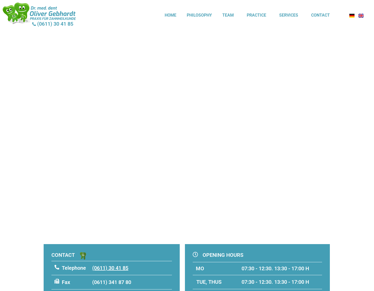 Aktuelle Website-Vorschau von Zahnarztpraxis Wiesbaden