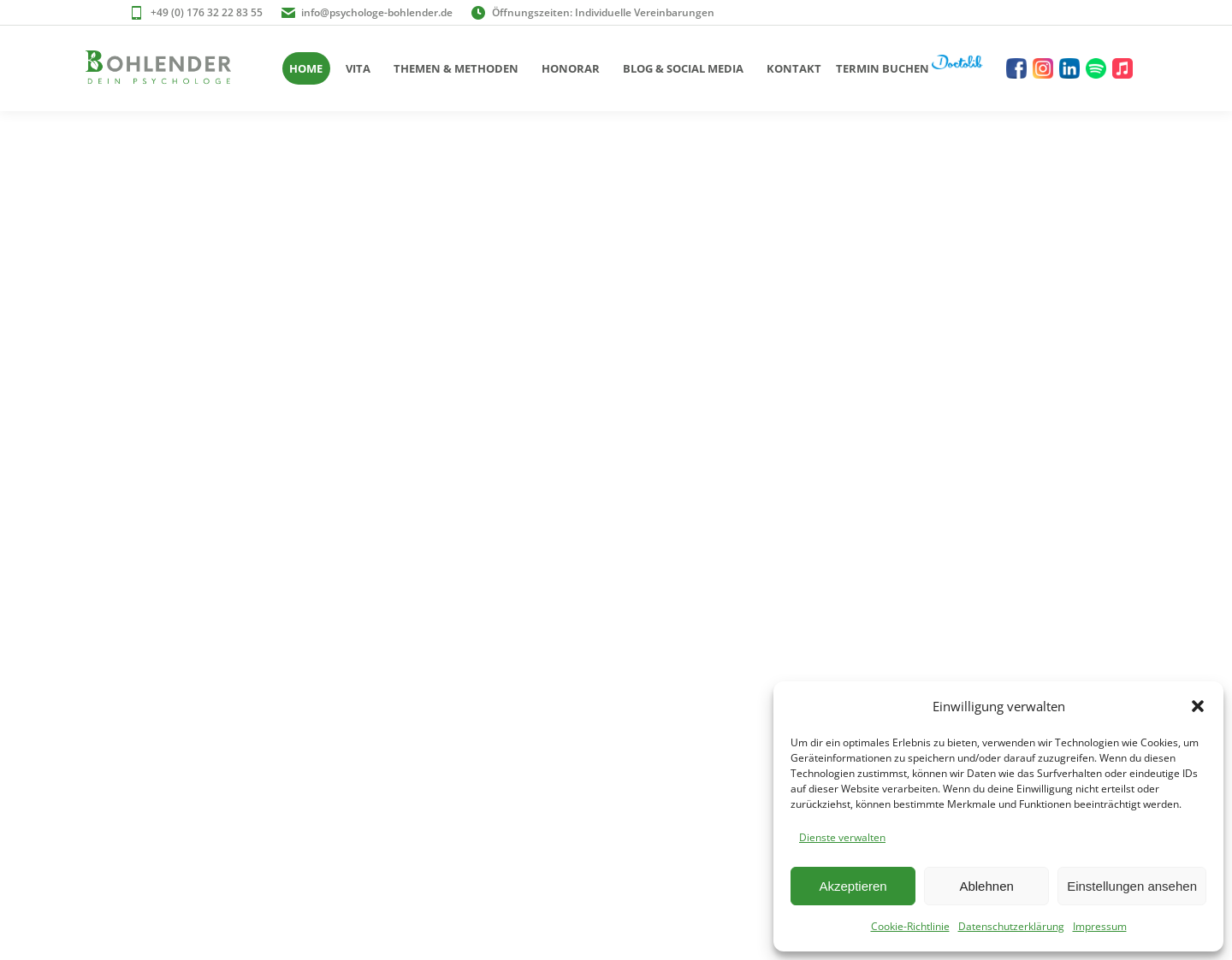 Aktuelle Website-Vorschau von Psychologe Berlin - Arthur Bohlender