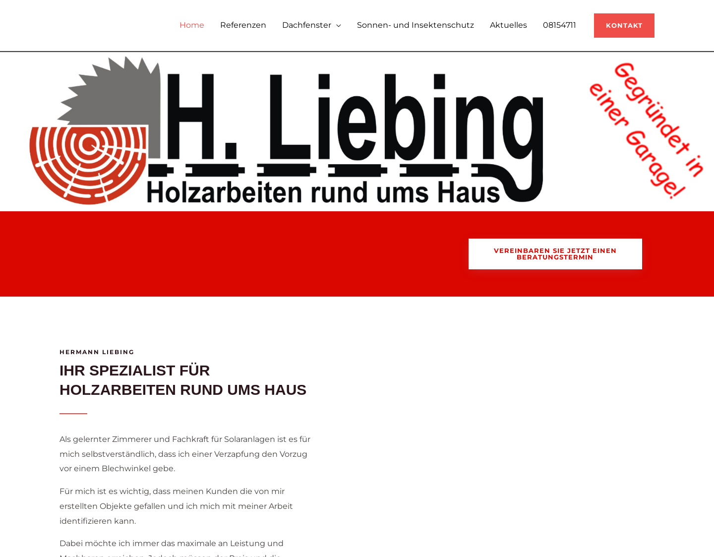 Aktuelle Website-Vorschau von Dachfenster