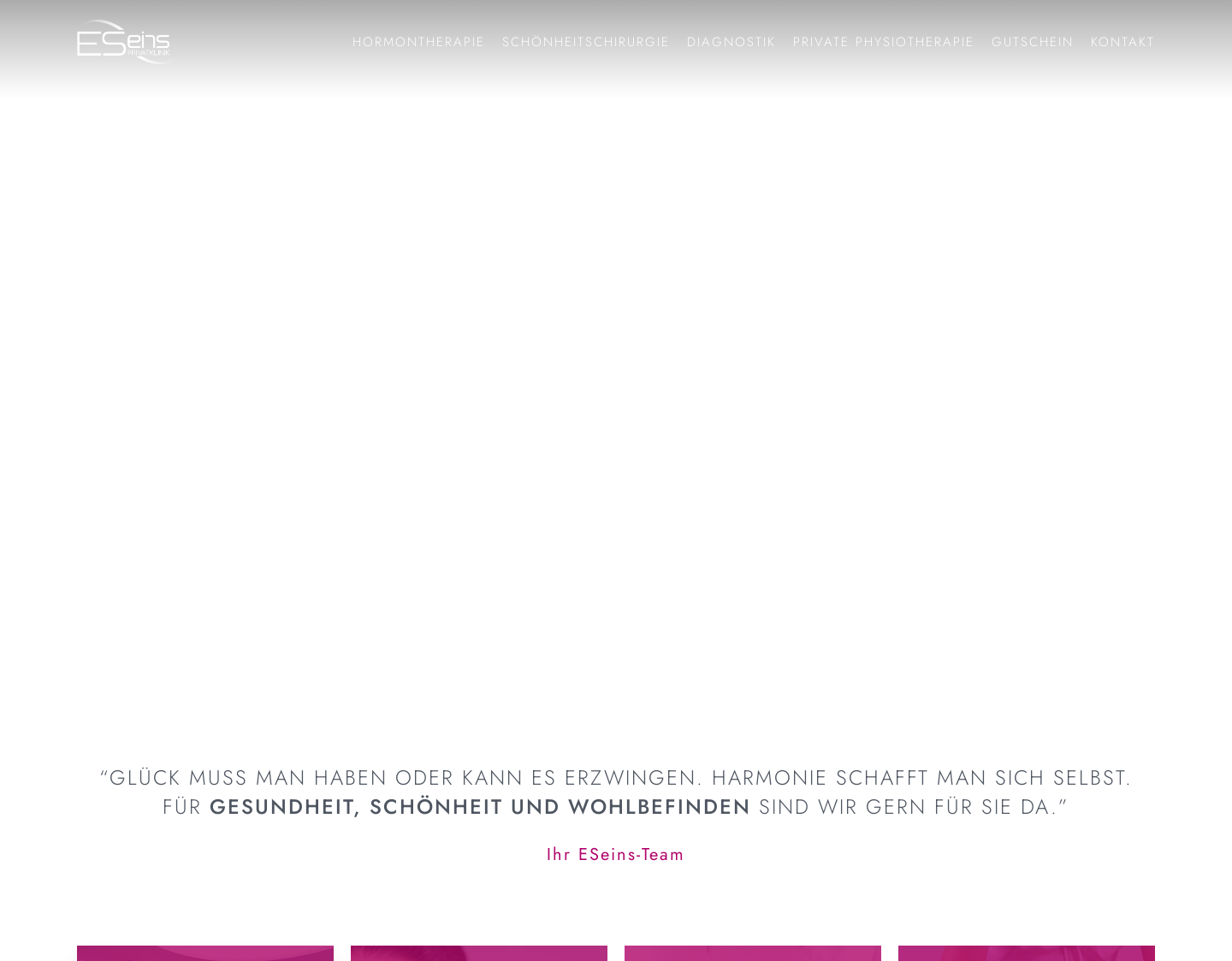 Aktuelle Website-Vorschau von ESeins Privatklinik in Leipzig