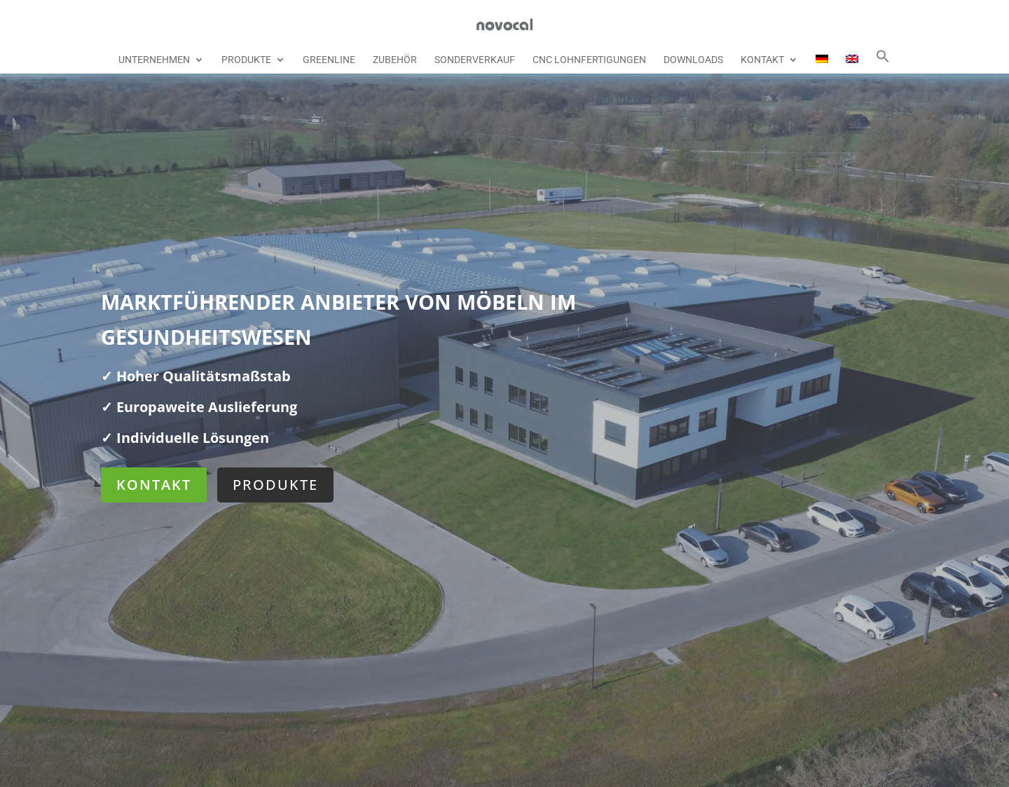 Aktuelle Website-Vorschau von novocal GmbH & Co. KG
