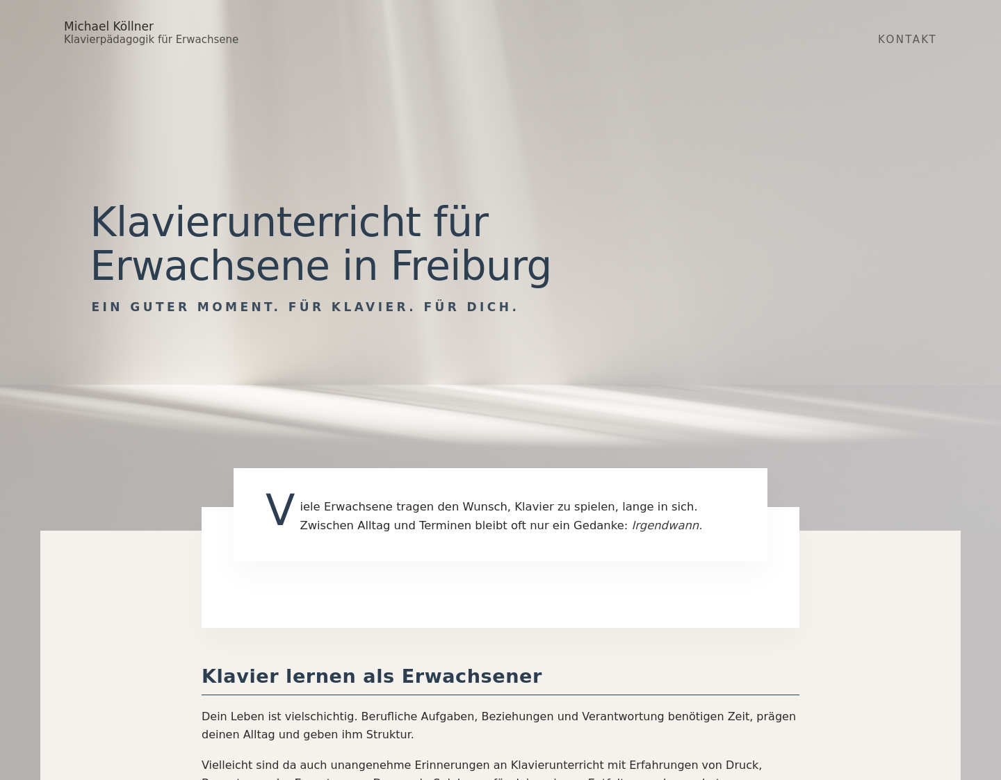 Aktuelle Website-Vorschau von Klavierunterricht Freiburg