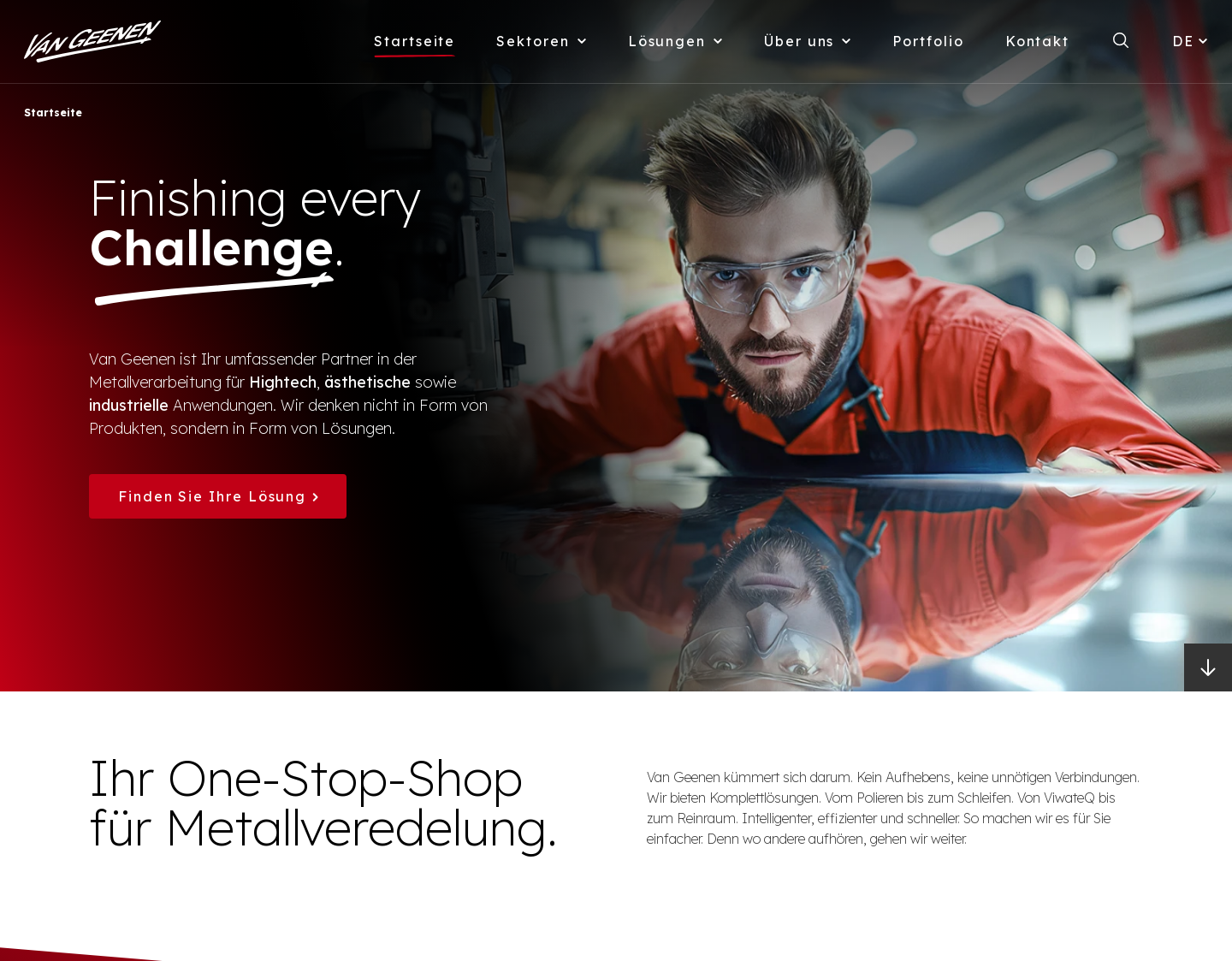 Aktuelle Website-Vorschau von Edelstahl polieren