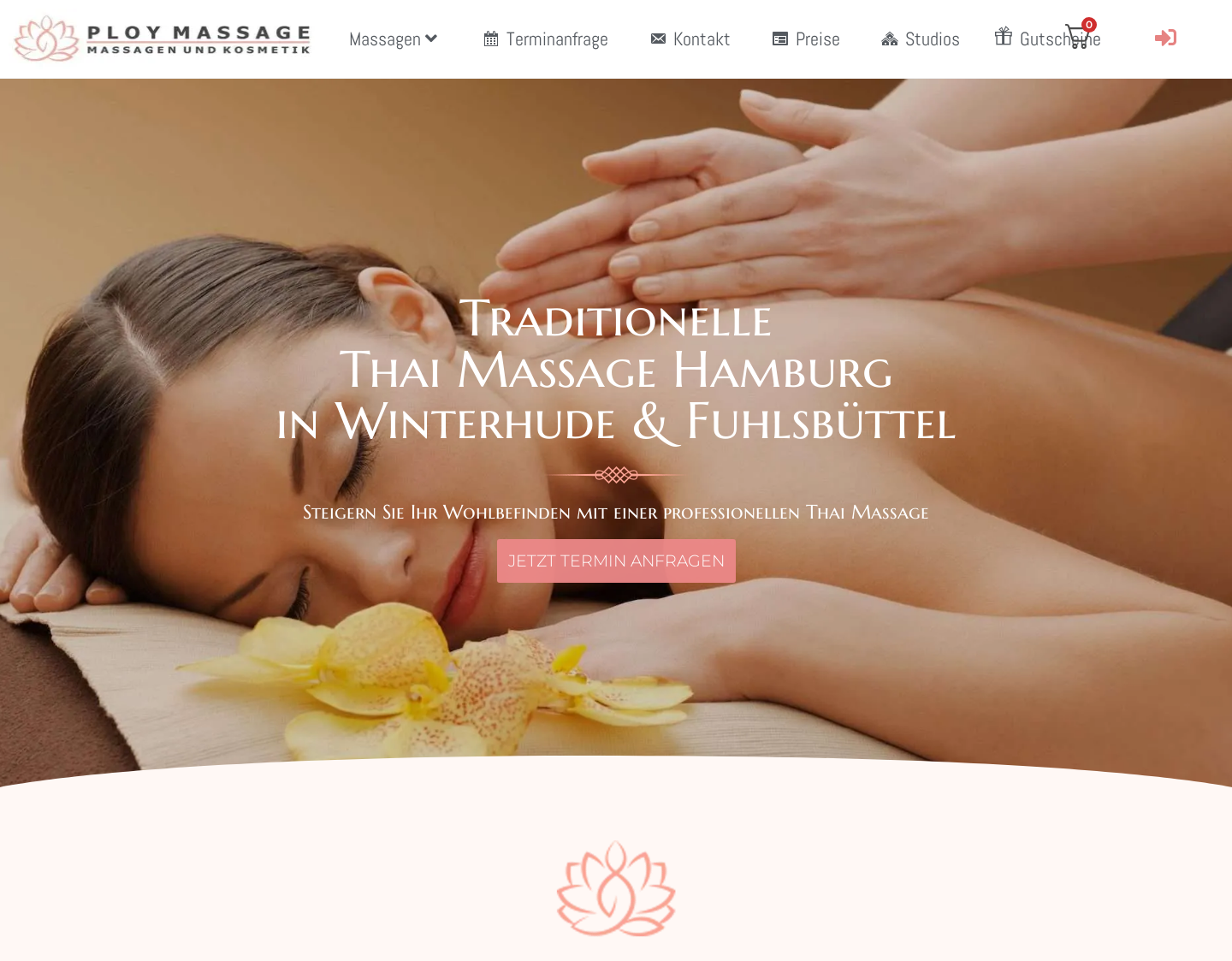 Aktuelle Website-Vorschau von Ploy Massage Hamburg