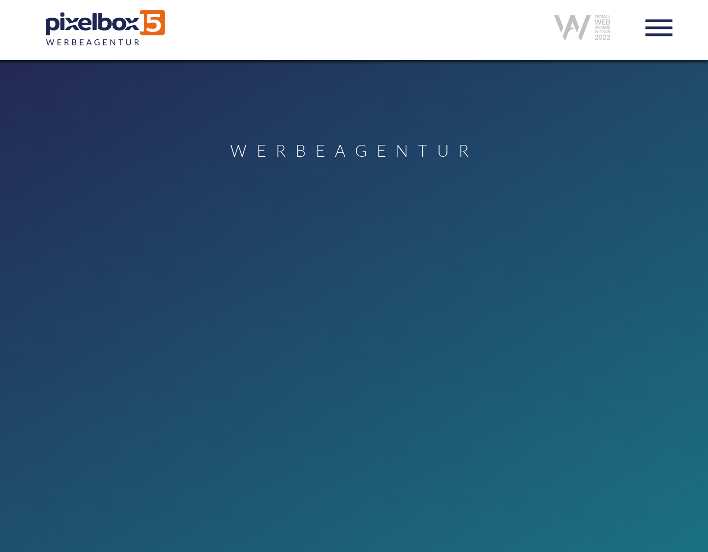 Aktuelle Website-Vorschau von Pixelbox15