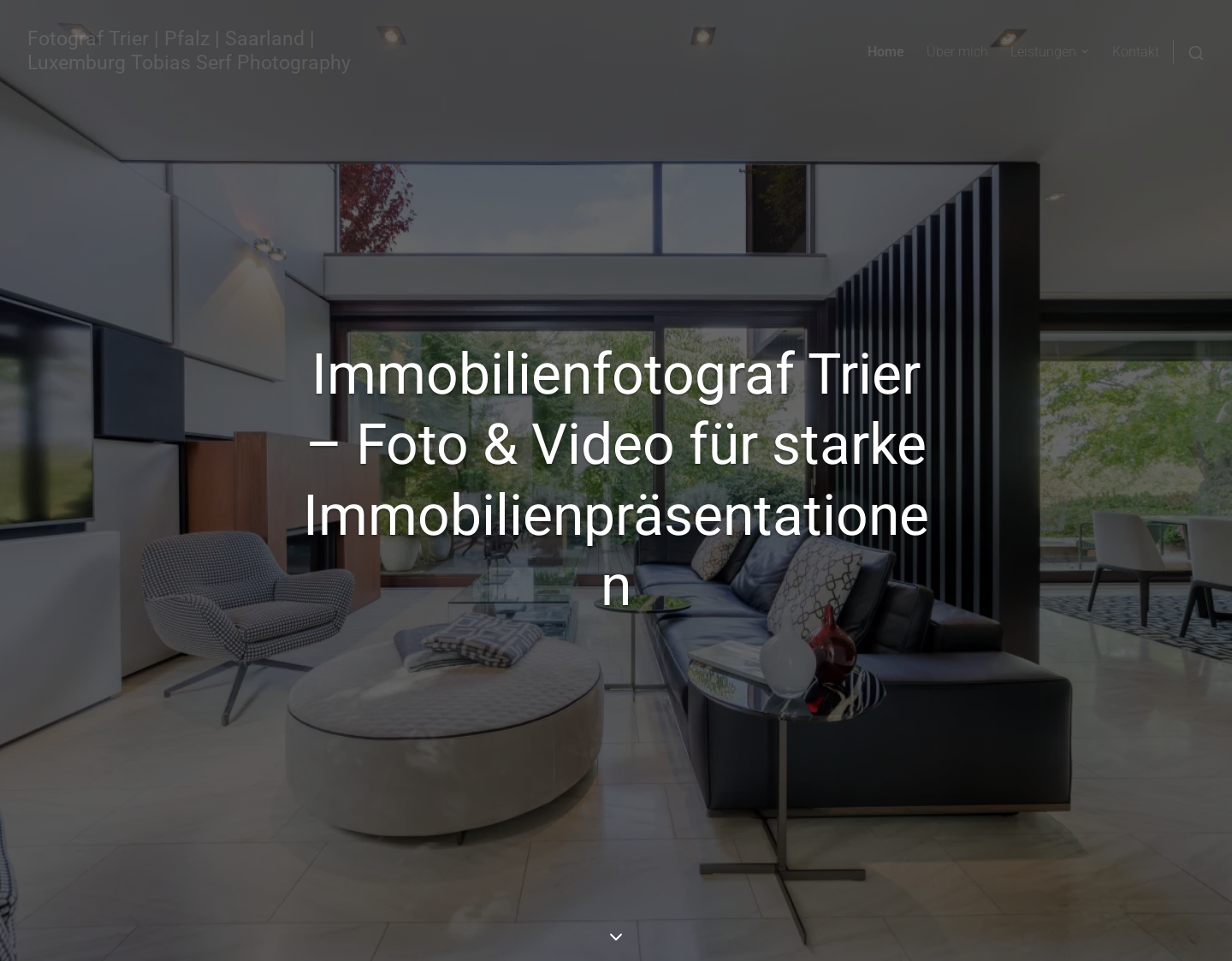 Aktuelle Website-Vorschau von Tobias Serf Photography - Fotograf in Trier