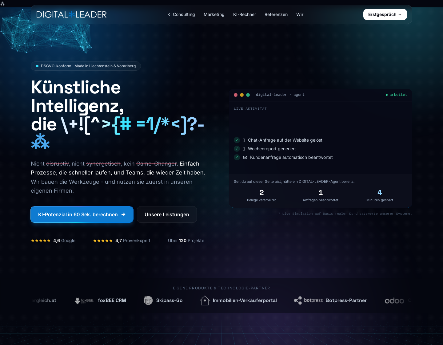 Aktuelle Website-Vorschau von The Digital Leader