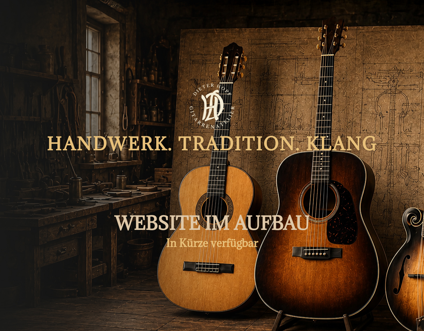 Aktuelle Website-Vorschau von Dieter Hopf Gitarren-Atelier