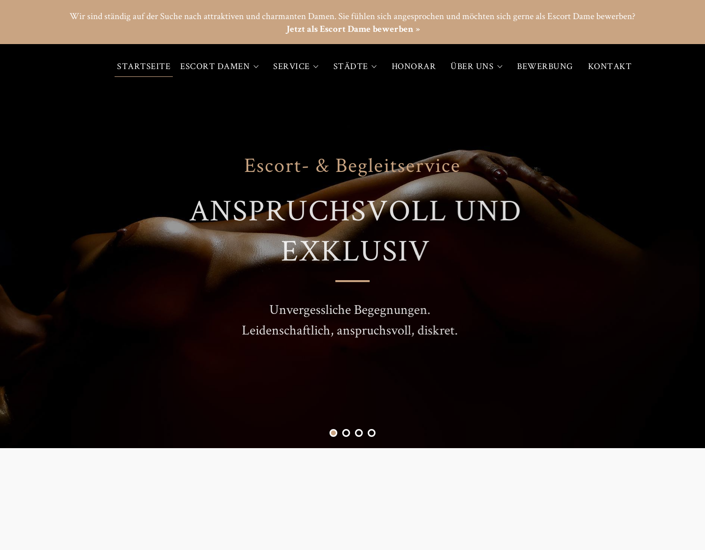 Aktuelle Website-Vorschau von Luxus Escort
