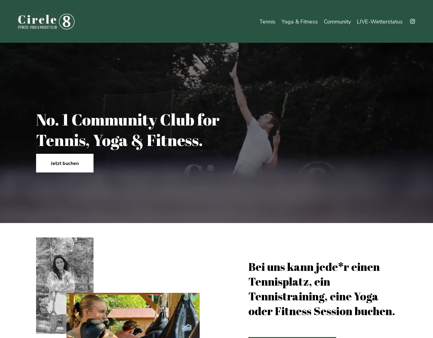 Aktuelle Website-Vorschau von Circle 8