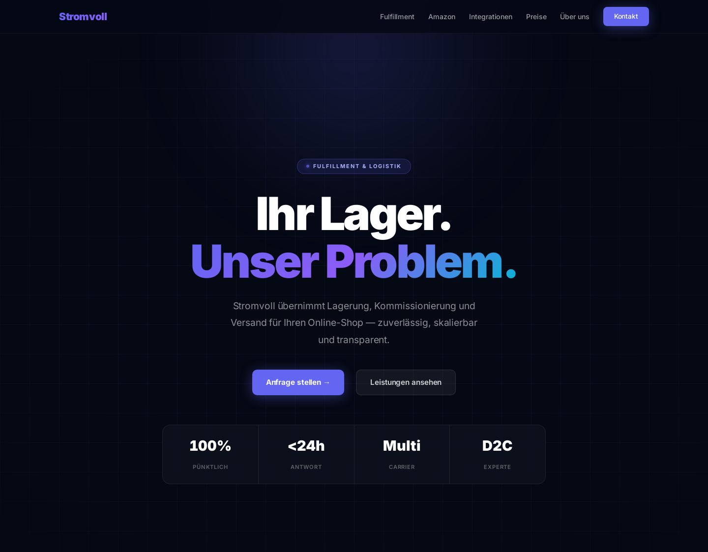 Aktuelle Website-Vorschau von Stromvoll