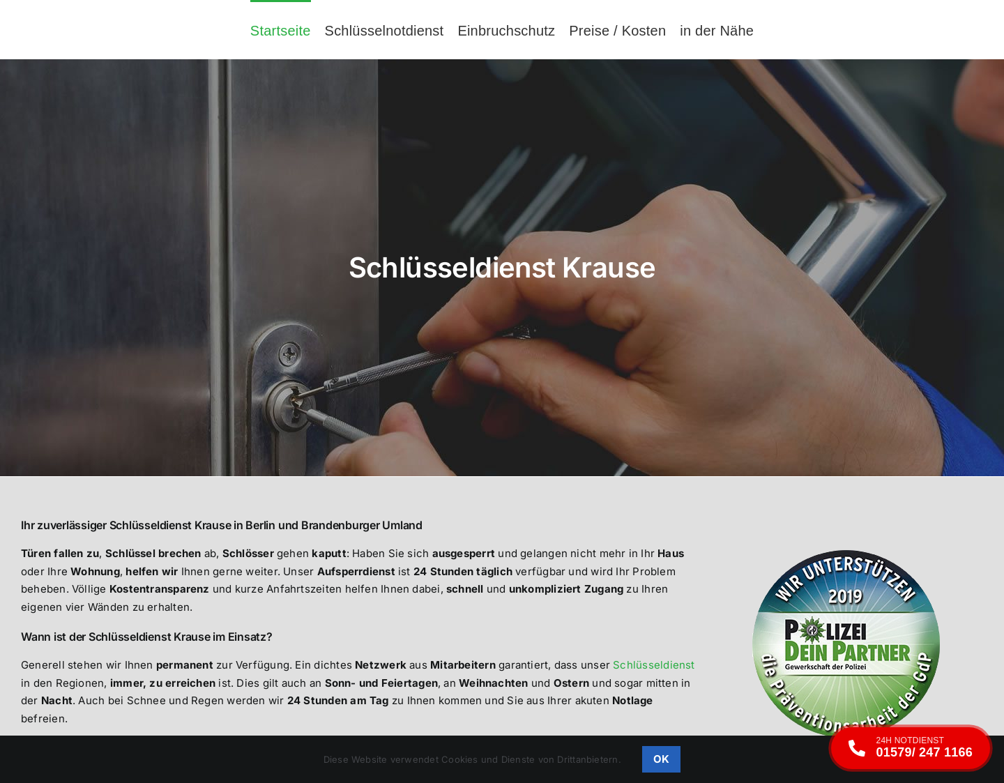 Aktuelle Website-Vorschau von Einbruchsschutz sofort