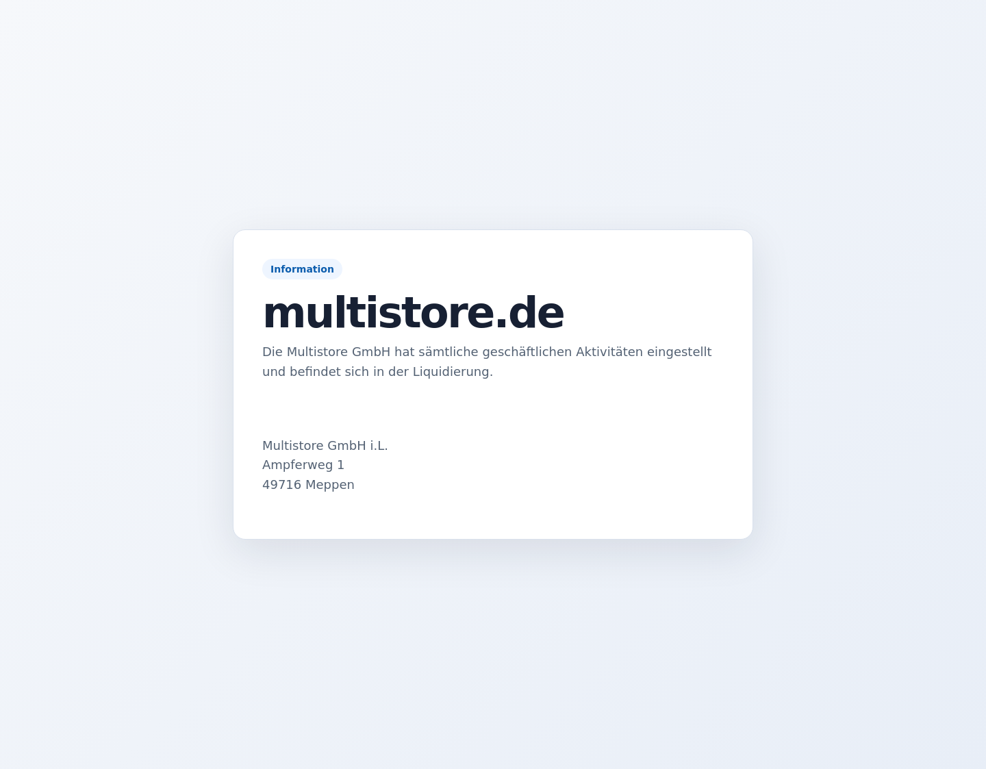 Aktuelle Website-Vorschau von Günstige Bürotechnik von MultiStore