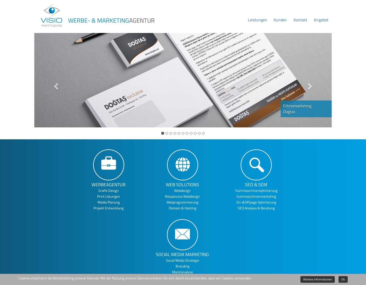 Aktuelle Website-Vorschau von Web Design, Suchmaschinenoptimierung