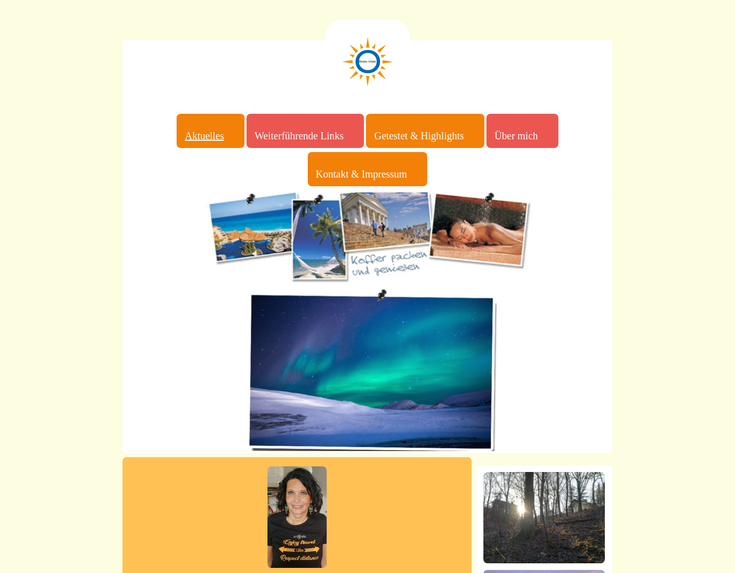 Aktuelle Website-Vorschau von Reisen Wiese - individuelle Beratung