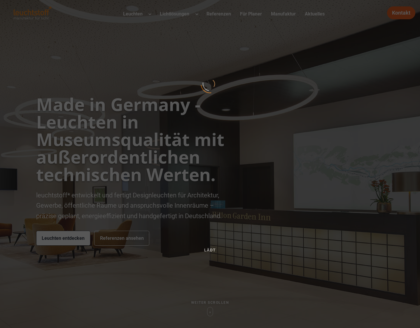 Aktuelle Website-Vorschau von Leuchtstoff*Stefan Restemeier M.A.