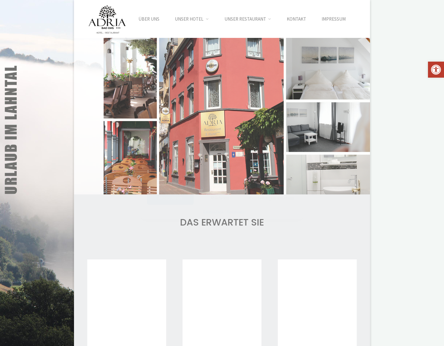 Aktuelle Website-Vorschau von Hotel-Restaurant Adria Kroatien