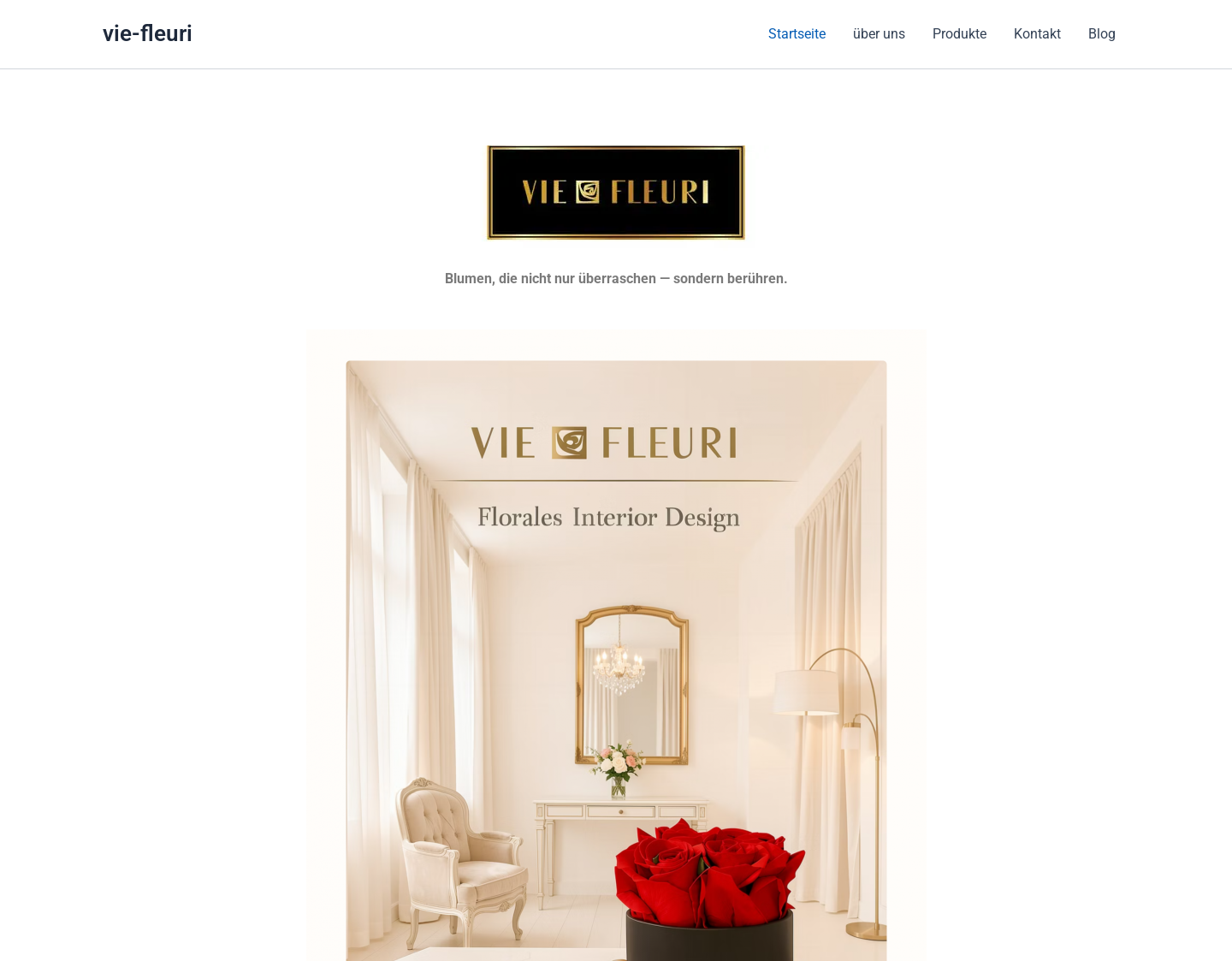 Aktuelle Website-Vorschau von Vie Fleuri- duftende Infinity Rosen