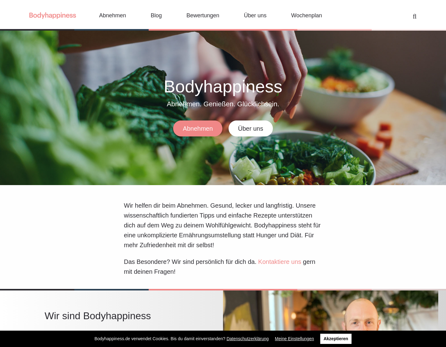 Aktuelle Website-Vorschau von Bodyhappiness