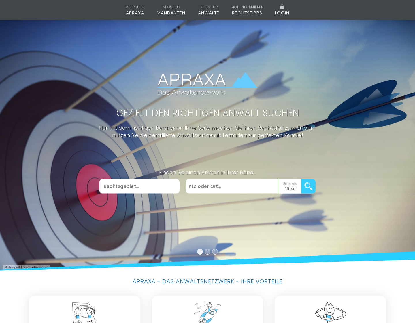 Aktuelle Website-Vorschau von APRAXA eG