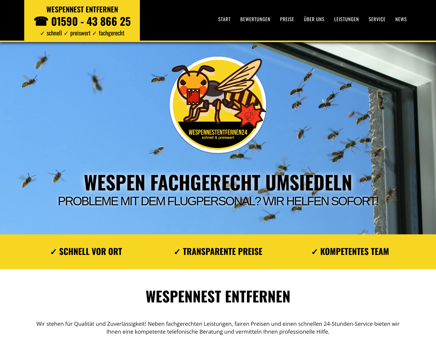 Aktuelle Website-Vorschau von Wespennest entfernen