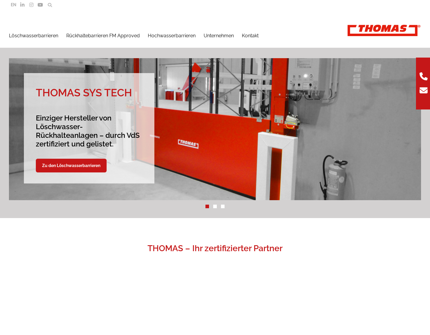 Aktuelle Website-Vorschau von Thomas Sys Tech GmbH