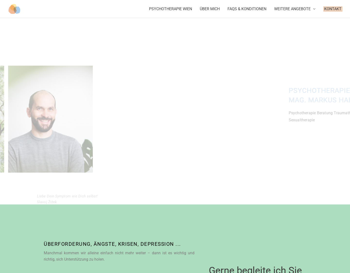 Aktuelle Website-Vorschau von Psychotherapie Wien