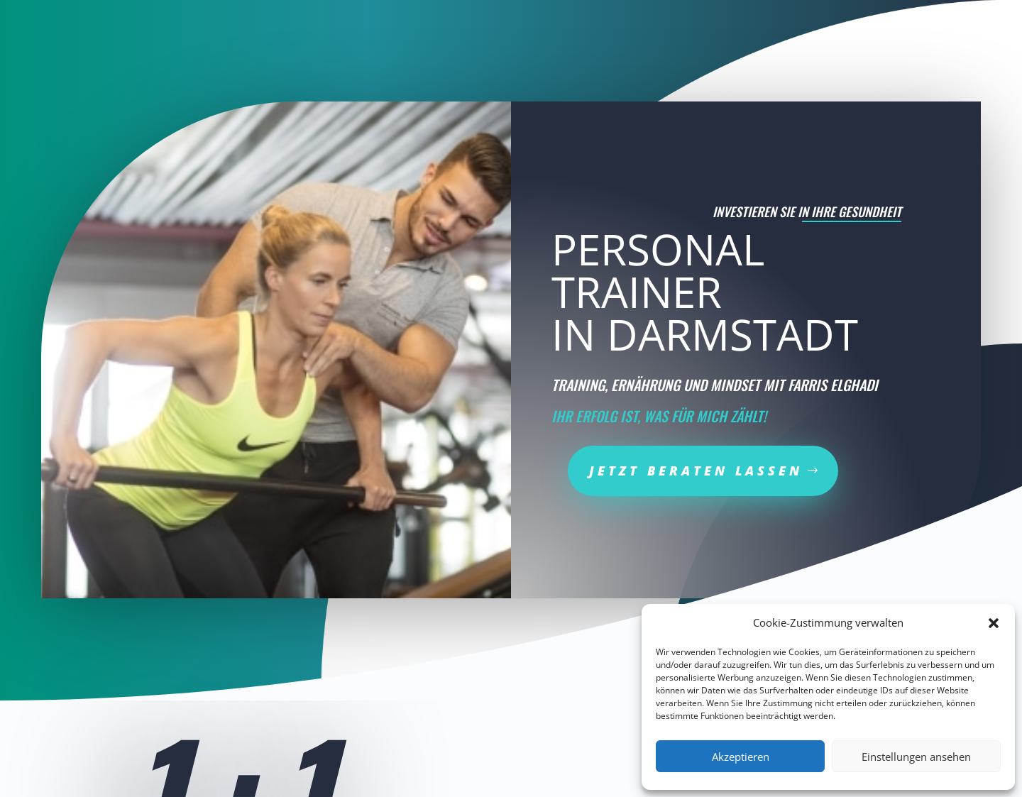 Aktuelle Website-Vorschau von Farris Elghadi - Personal Trainer und Online Coach