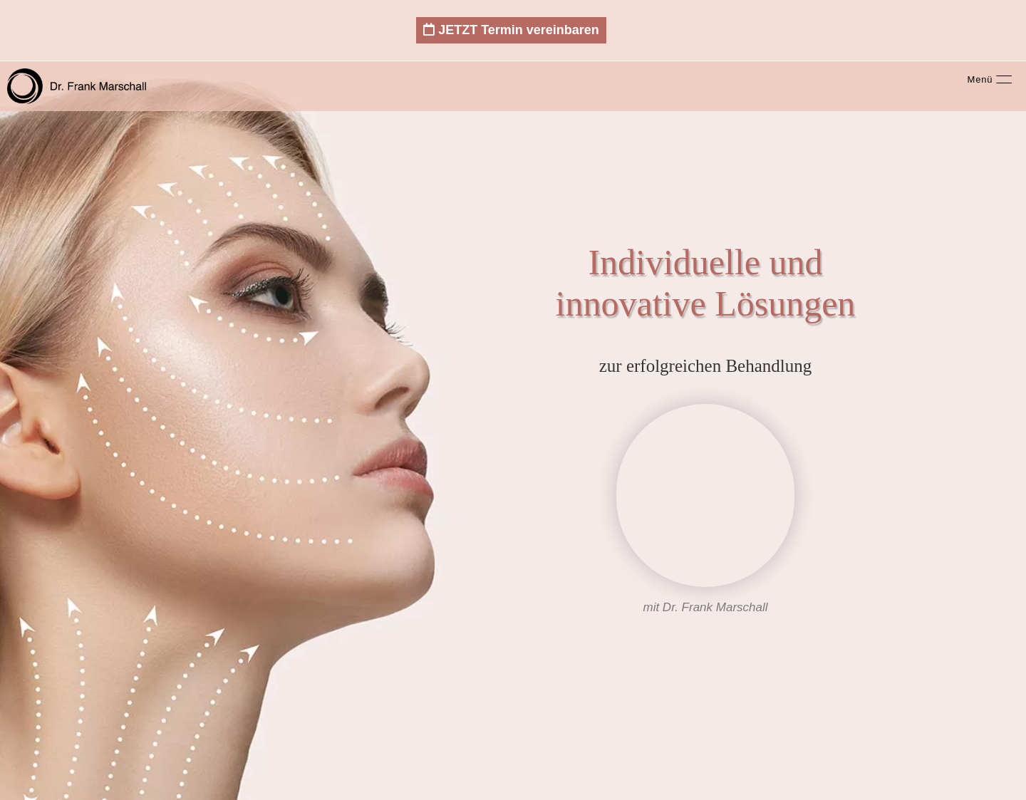 Aktuelle Website-Vorschau von Praxis Dr. Frank Marschall