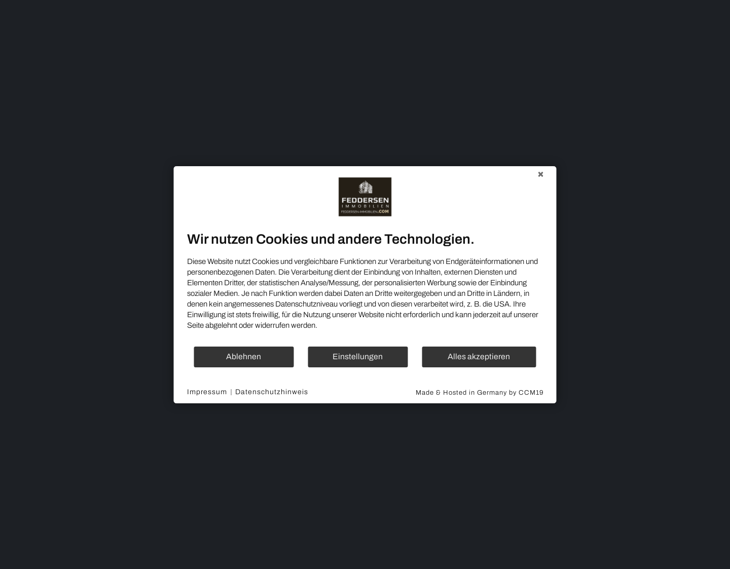 Aktuelle Website-Vorschau von Ihr Immobilienmakler im HOHEN NORDEN