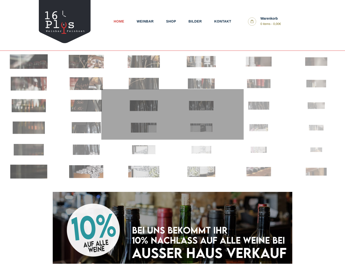 Aktuelle Website-Vorschau von 16 Plus Weinbar und Weinkost