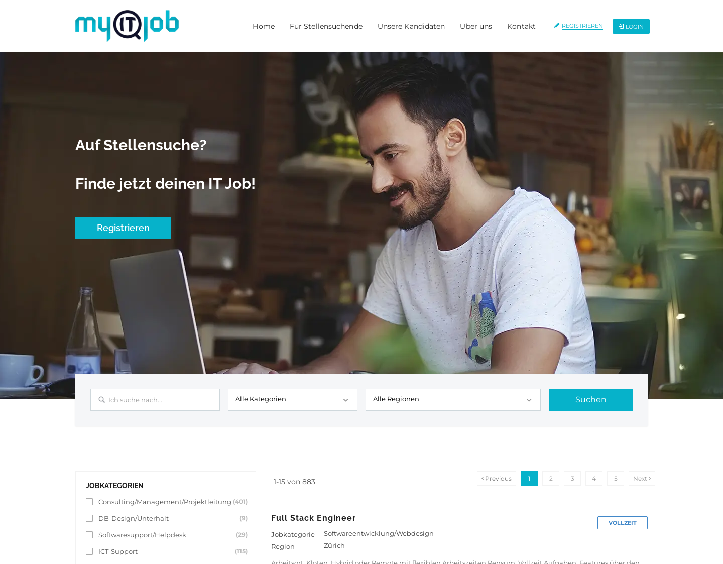 Aktuelle Website-Vorschau von myitjob gmbh