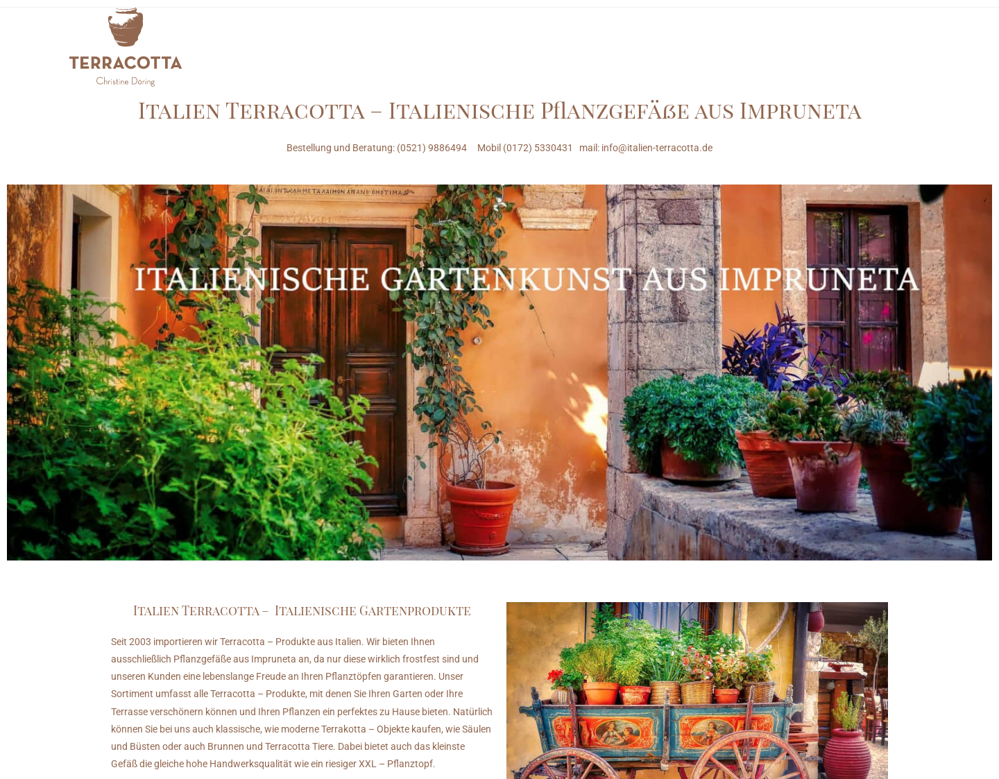 Aktuelle Website-Vorschau von Italien Terracotta