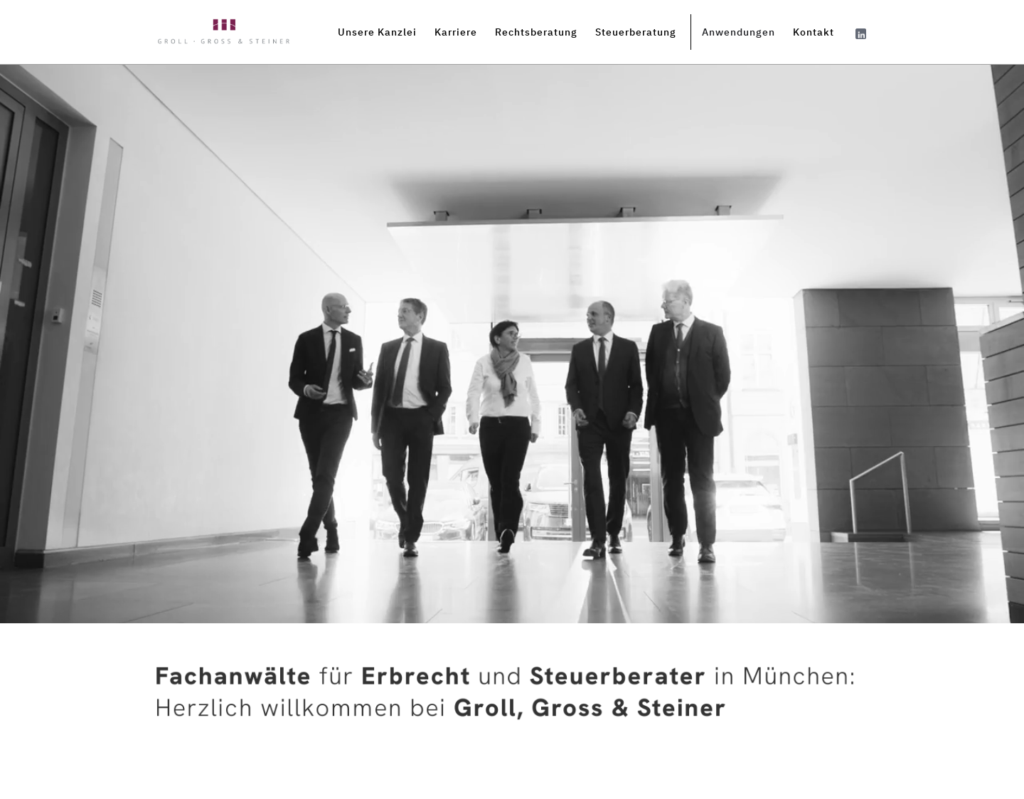 Aktuelle Website-Vorschau von Fachanwälte für Erbrecht in München
