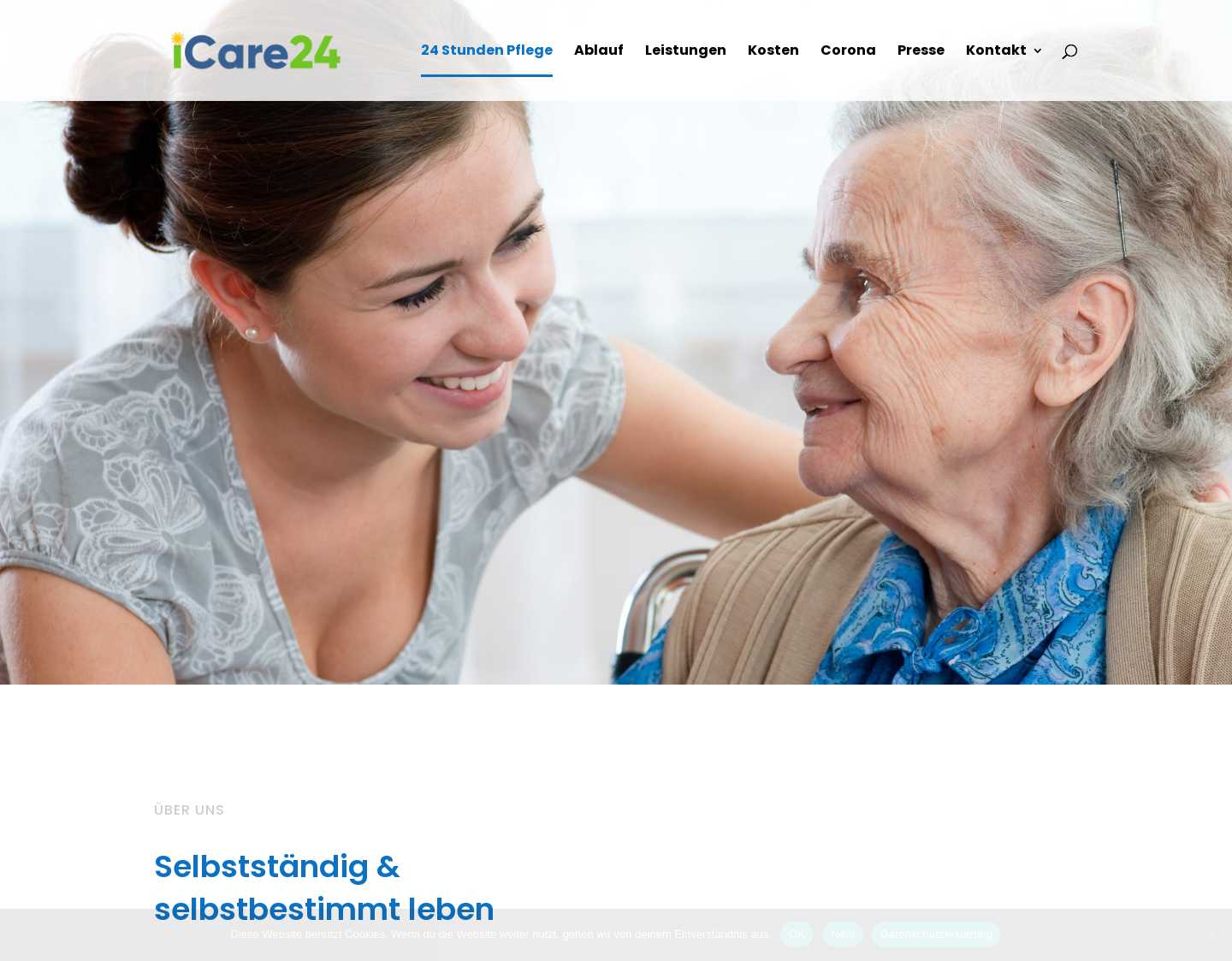 Aktuelle Website-Vorschau von 24 h Seniorenbetreuung