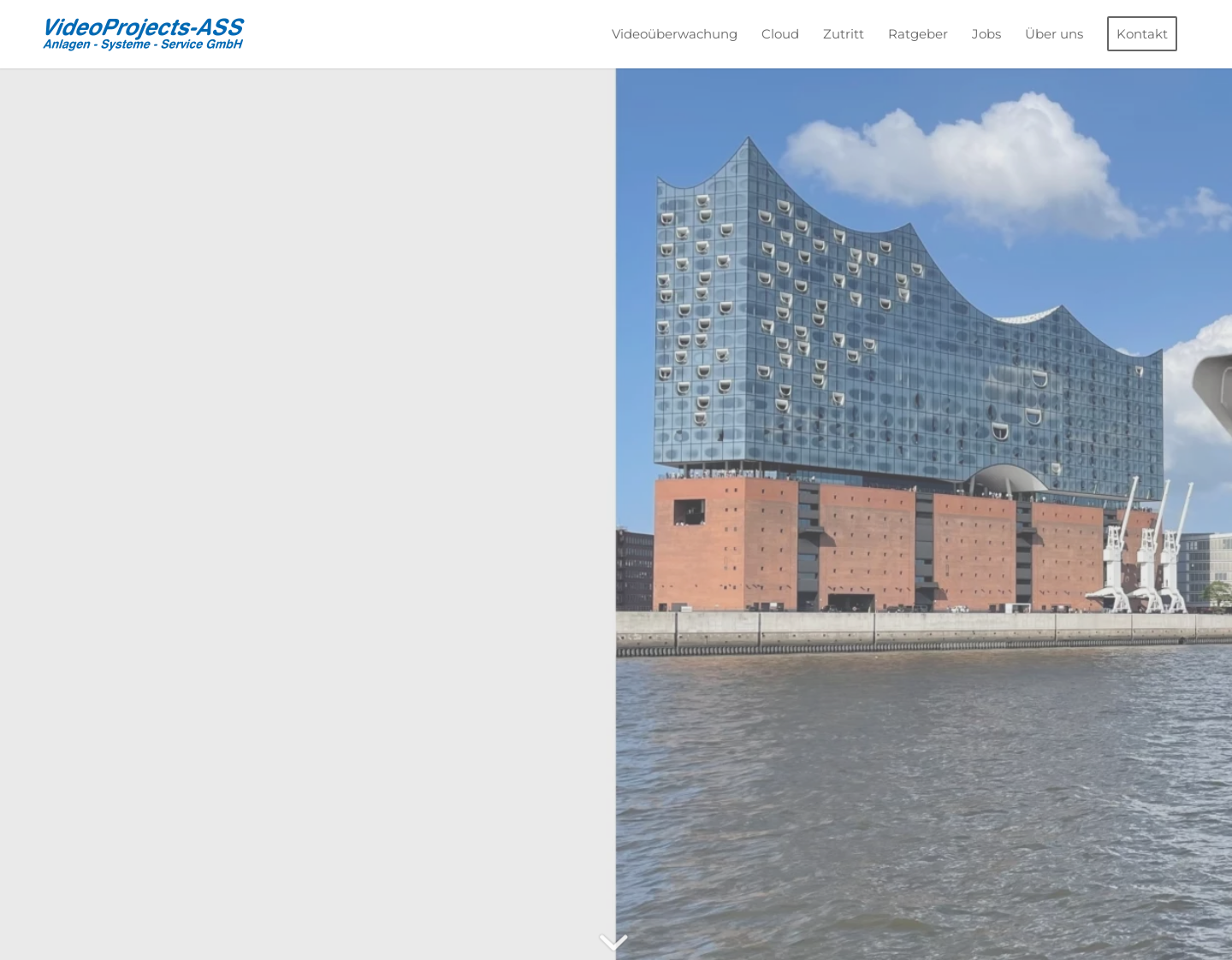 Aktuelle Website-Vorschau von VideoProjects-ASS Anlagen