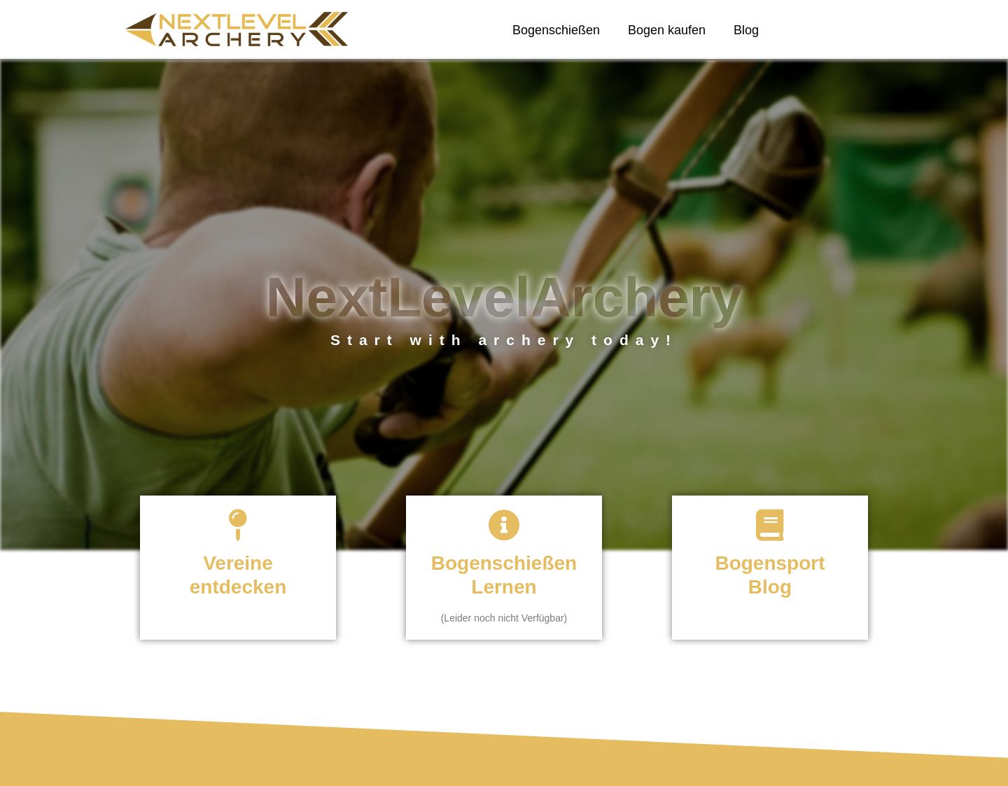Aktuelle Website-Vorschau von Bogenschießen für Compoundbogen