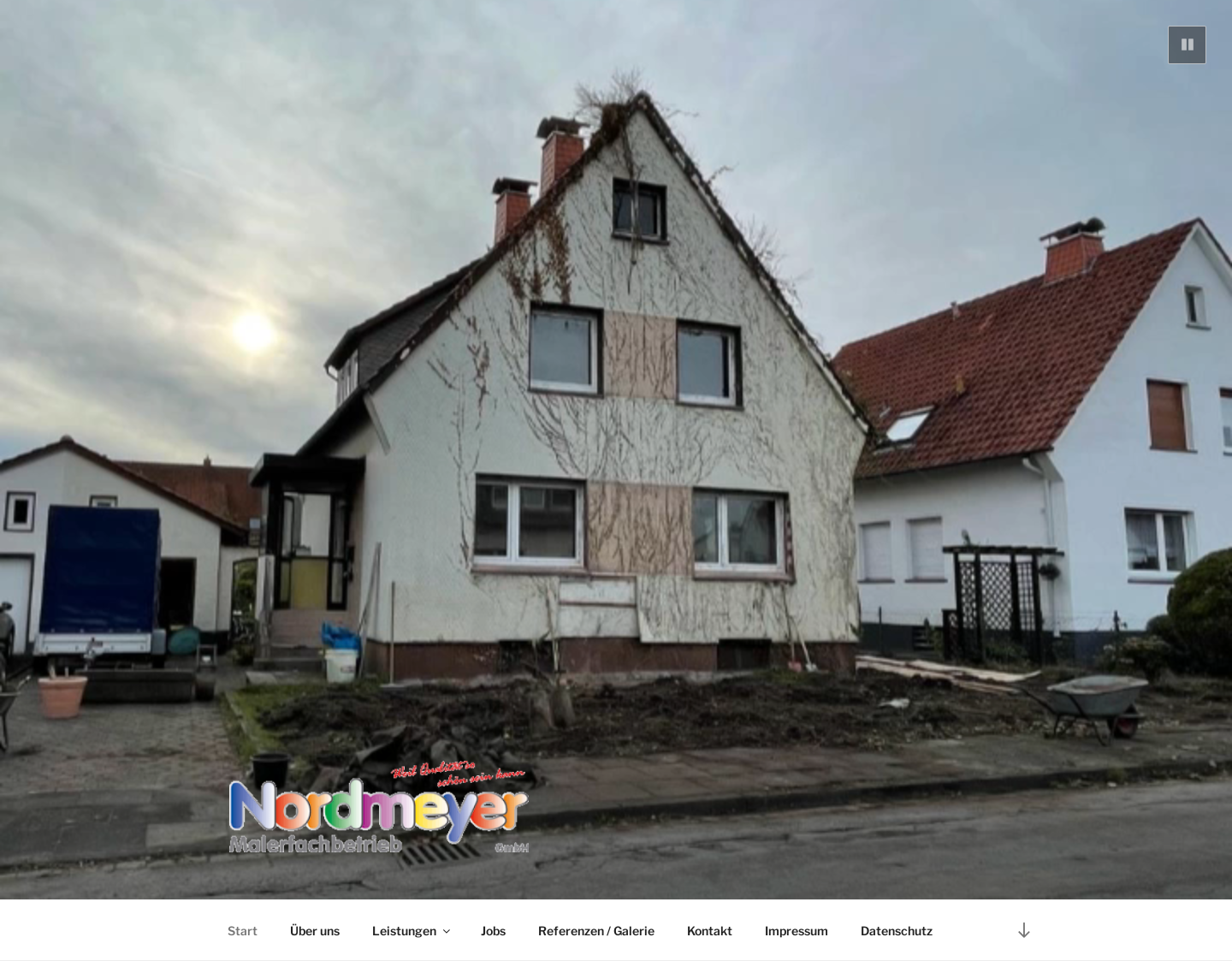 Aktuelle Website-Vorschau von Nordmeyer Maler - Fachbetrieb GmbH in Lage Lippe