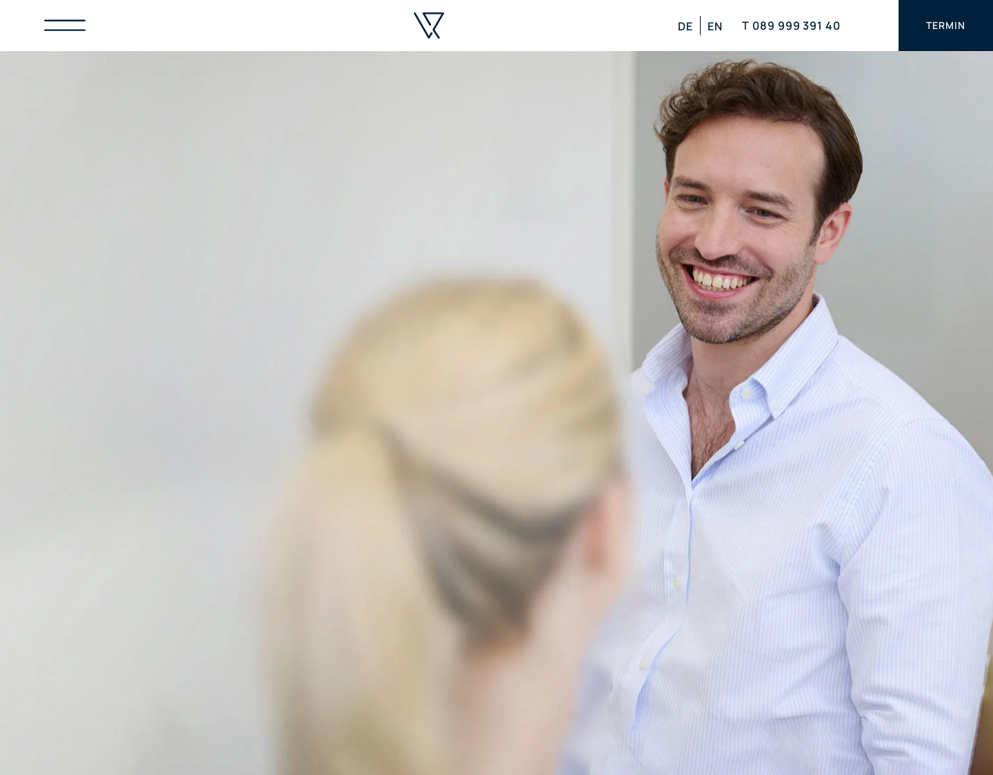 Aktuelle Website-Vorschau von Dr. von Rom KFO-Praxis