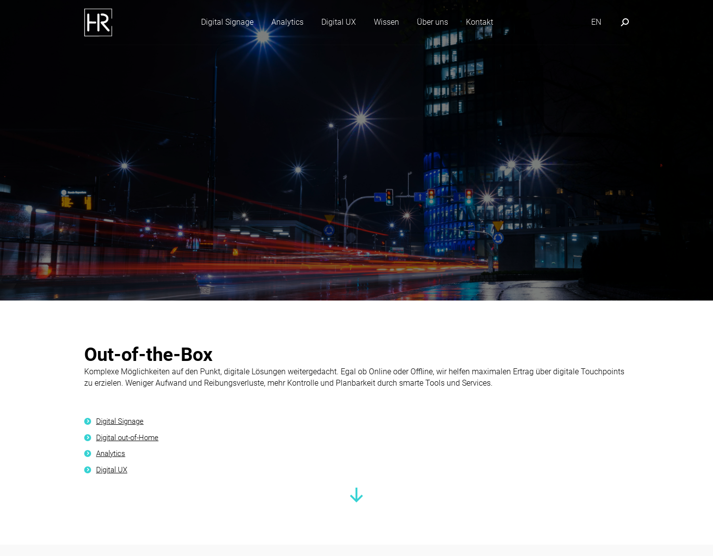 Aktuelle Website-Vorschau von HR Infotainment