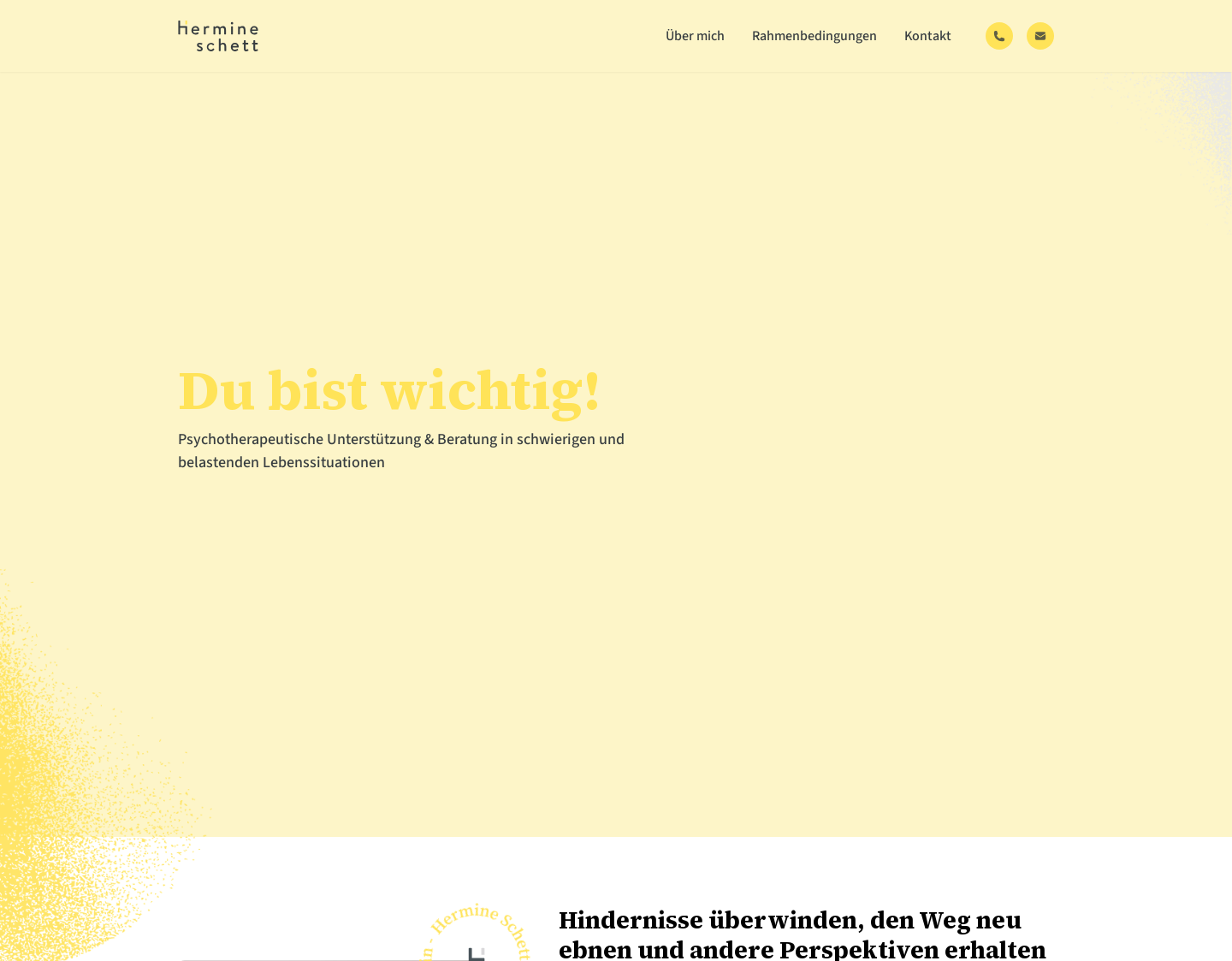 Aktuelle Website-Vorschau von Psychotherapie Schett - Unterstützende Psychother