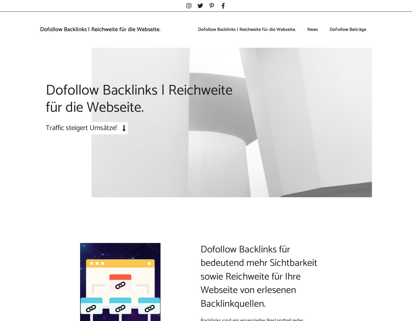 Aktuelle Website-Vorschau von Hochwertige Dofollow Backlinks