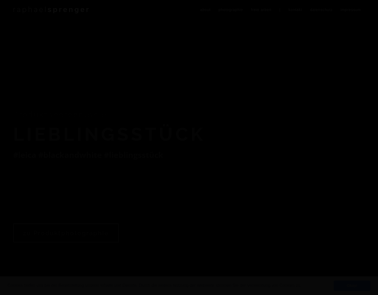 Aktuelle Website-Vorschau von Fotograf für Produktfotografie