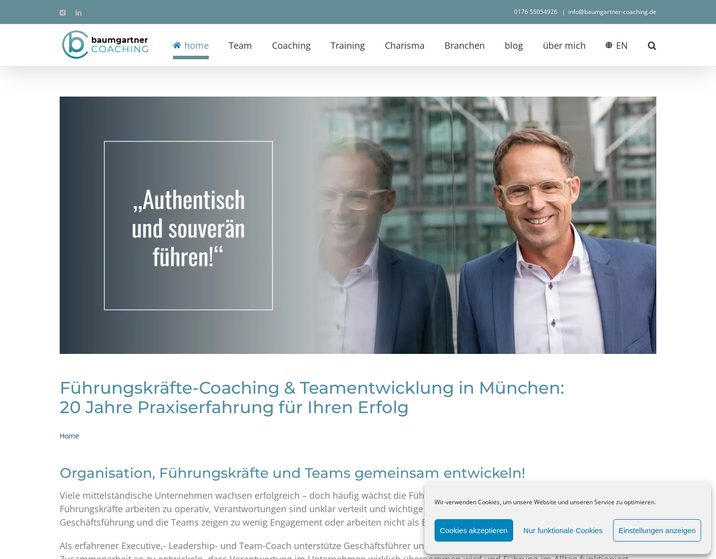 Aktuelle Website-Vorschau von Coaching.You