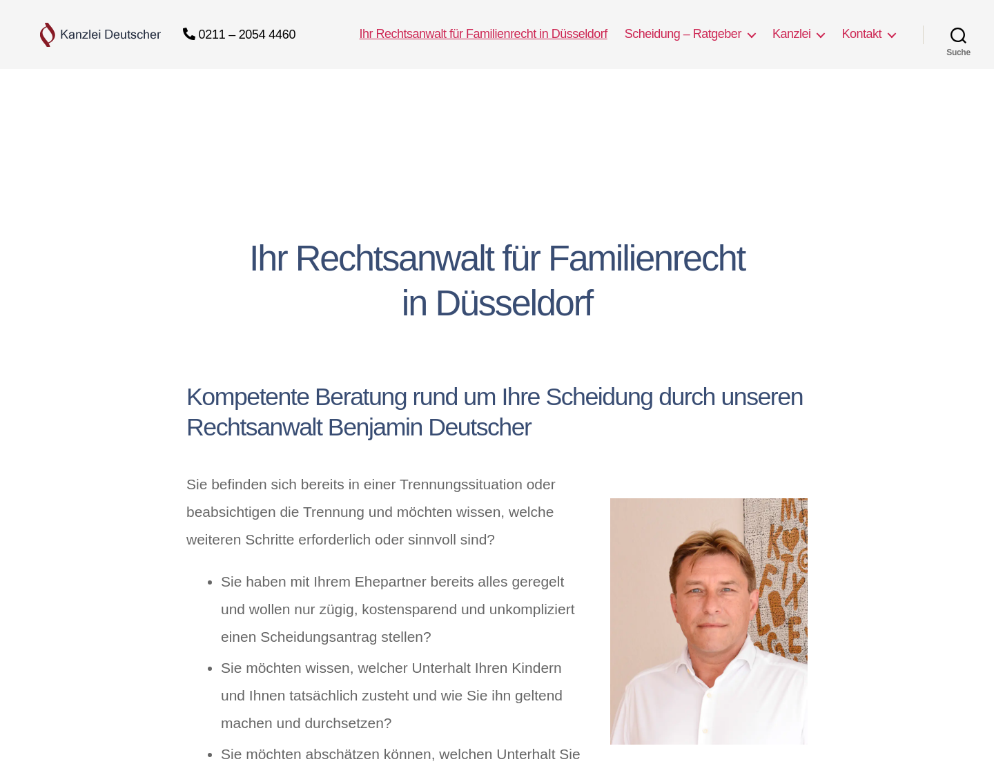 Aktuelle Website-Vorschau von Kanzlei Deutscher
